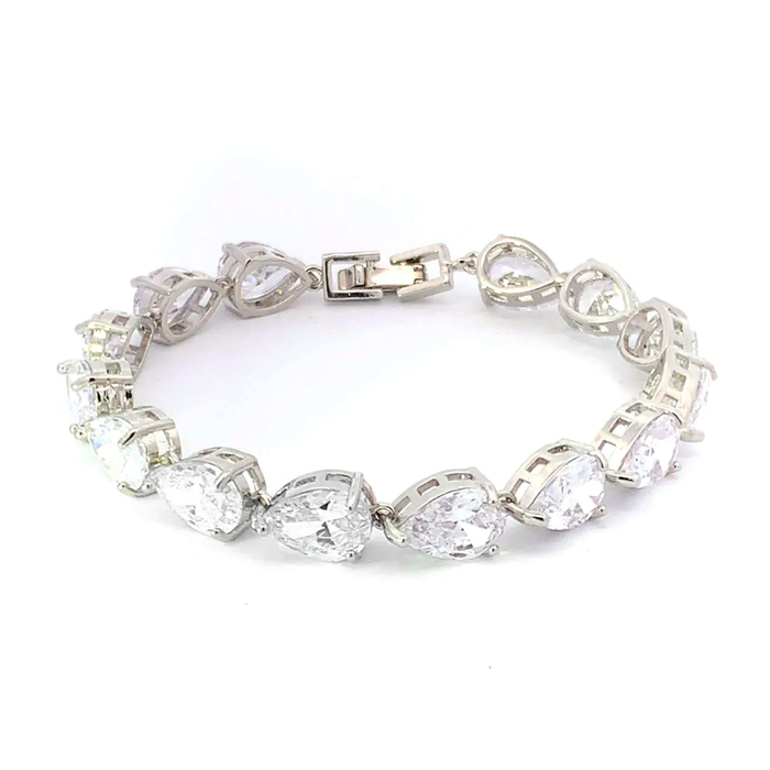 Avery Teardrop Wedding Bracelet