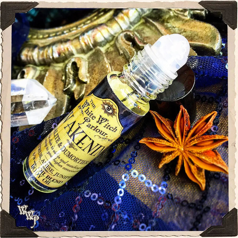 WhiteWitchParlour.com AWAKENING Elixir 1/3oz. BODY OIL Rollon. For Spiritual Growth & Finding Life Purpose. aromatherapy, perfume, oils