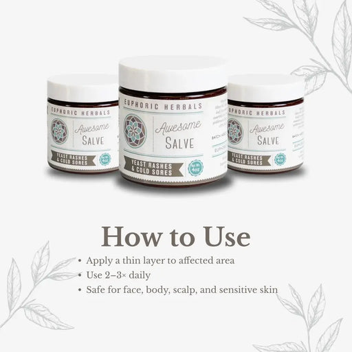 Euphoric Herbals Awesome Salve Salve White Smoke 1oz,4oz,8oz