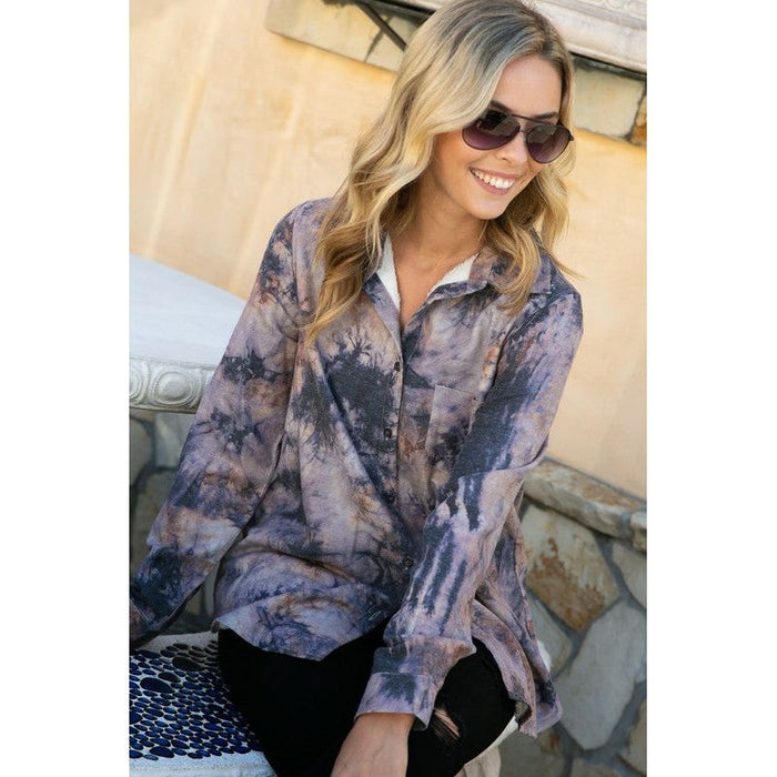 TIE DYE BUTTON DOWN SHIRTS