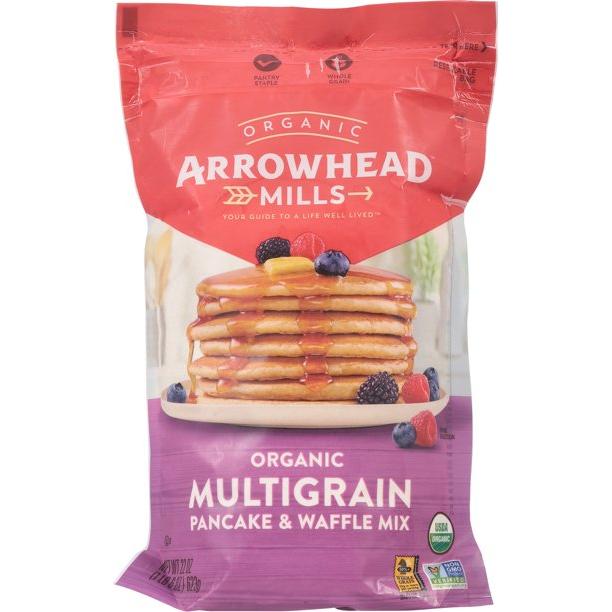 Arrowhead Mills Pancake Mix Multigrain, 22 Oz - Case of 6