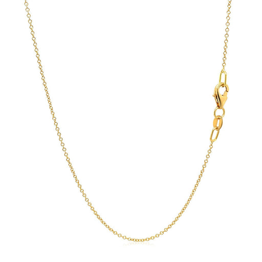 Bids.com Double Extendable Cable Chain in 14k Yellow Gold (1.0mm) Necklaces