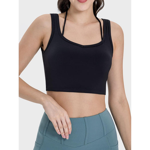 Crisscross Square Neck Active Tank