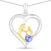 Bids.com 0.45 Carat Genuine Tanzanite .925 Sterling Silver Pendant Pendants