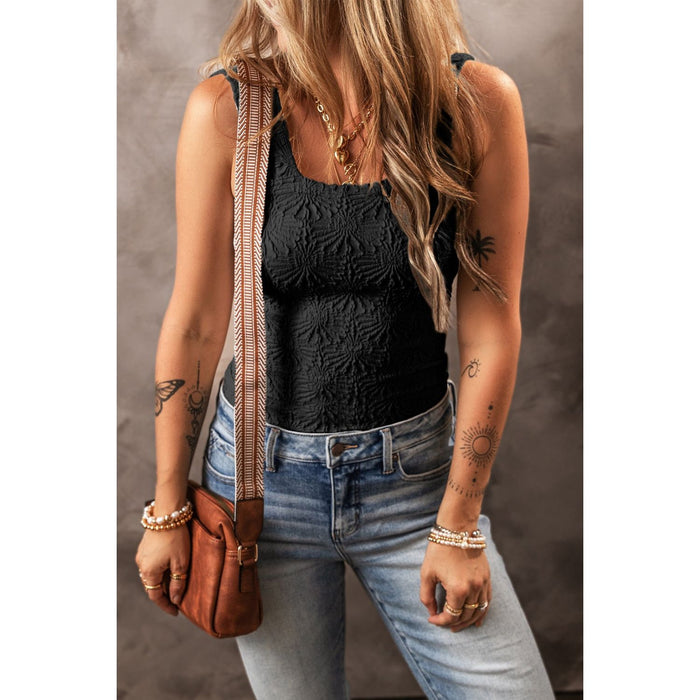 Square Neck Wide Strap Tank