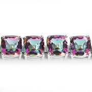 Bids.com 48.93 Carat Genuine Rainbow Quartz .925 Sterling Silver Bracelet Bracelets