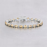 Bids.com 9.03 Carat Genuine Citrine .925 Sterling Silver Bracelet Bracelets