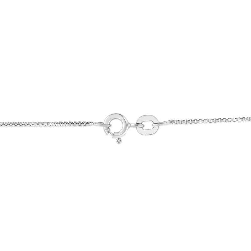 Bids.com .925 Sterling Silver 1/2 Cttw Prong Set Treated Green Diamond Floral Cluster 18" Pendant Necklace (Green Color, I1-I2 Clarity) Necklaces