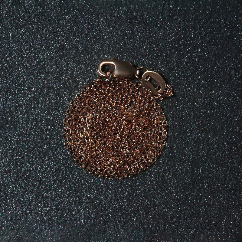 Bids.com Diamond Cut Cable Link Chain in 14k Rose Gold (0.8 mm) Necklaces