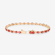 Bids.com 7.00 Carat Genuine Orange Sapphire 14K Yellow Gold Bracelet Bracelets