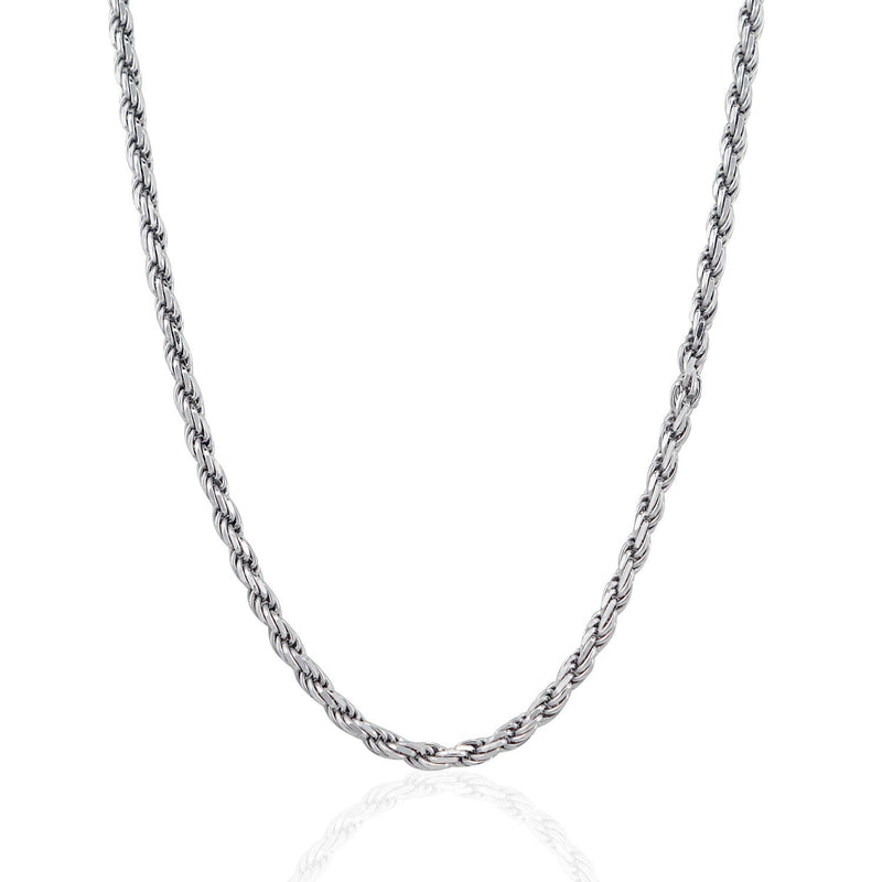 Bids.com Sterling Silver 3.6mm Diamond Cut Rope Style Chain Necklaces