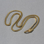 Bids.com 3.2mm 14k Yellow Gold Classic Solid Miami Cuban Chain Necklaces