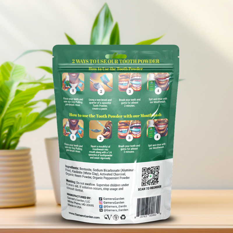 Garner's Garden Tooth Powder | Fluoride Free | 100% Natural Tooth Powder