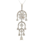 Bids.com 1.50ct Diamond Fashion Pendants 14KT White Gold Pendants