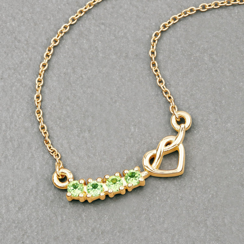 Bids.com 0.28 Carat Genuine Peridot .925 Sterling Silver Necklace Necklaces