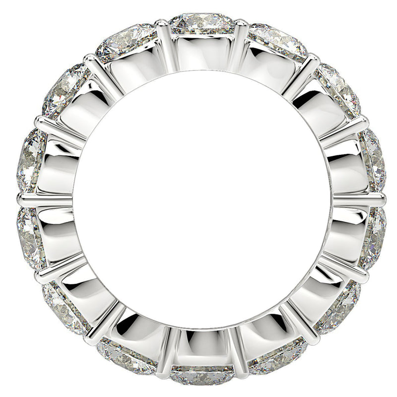Bids.com Round Cut Lab Grown Diamond Eternity Ring in 14k White Gold (6 cttw FG/VS2) Rings