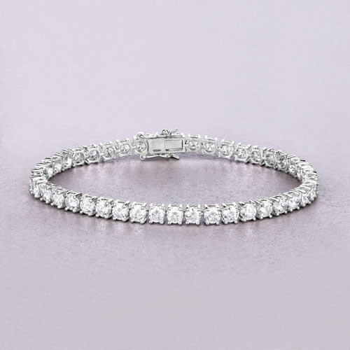 Bids.com 10.00 Carat Lab Grown Diamond 14K White Gold Bracelet Bracelets