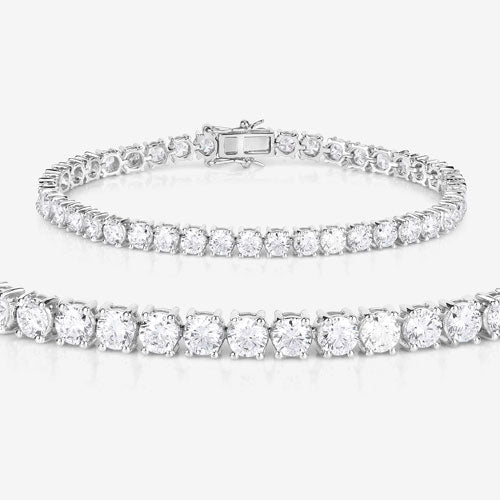 Bids.com 10.00 Carat Lab Grown Diamond 14K White Gold Bracelet Bracelets