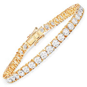 Bids.com 10.00 Carat Lab Grown Diamond 14K Yellow Gold Bracelet Bracelets