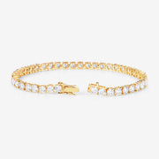 Bids.com 10.00 Carat Lab Grown Diamond 14K Yellow Gold Bracelet Bracelets