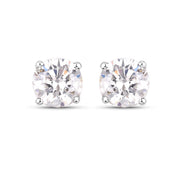 Bids.com 0.54 Carat Genuine White Diamond 14K White Gold Earrings Earrings