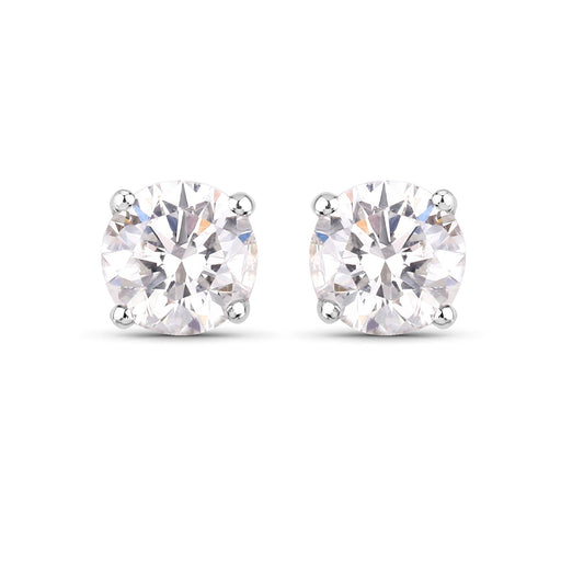 Bids.com 0.54 Carat Genuine White Diamond 14K White Gold Earrings Earrings