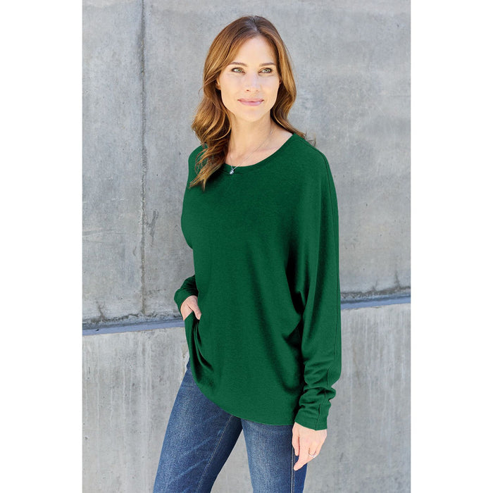 Double Take Round Neck Long Sleeve T-Shirt