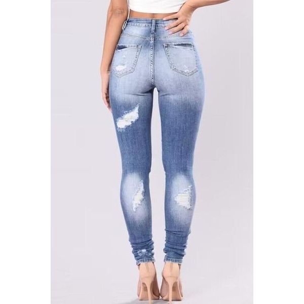 Mill's Beauty Supply Full Size Distressed Skinny Jeans