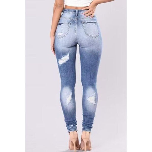 Mill's Beauty Supply Full Size Distressed Skinny Jeans
