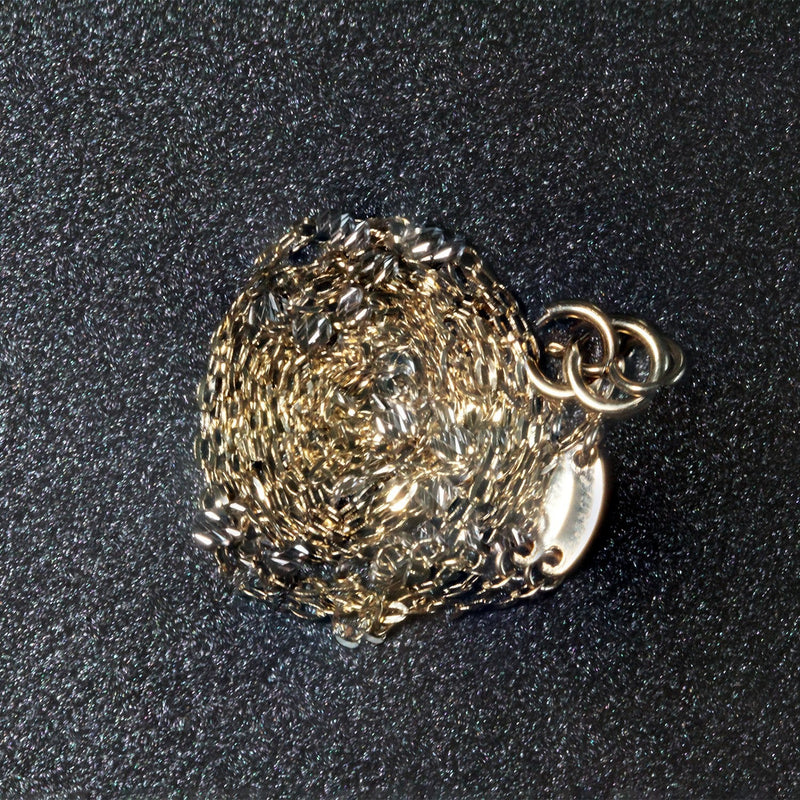 Bids.com Diamond Cut Bead Links Pendant Chain in 14k Two Tone Gold (3.5mm) Necklaces