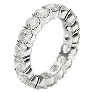Bids.com Round Cut Lab Grown Diamond Eternity Ring in 14k White Gold (3 cttw FG/VS2) Rings