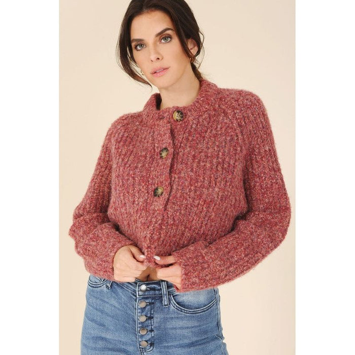 Melange Multicolor Sweater Top