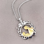 Bids.com 0.12 Carat Genuine Blue Sapphire .925 Sterling Silver Pendant Pendants