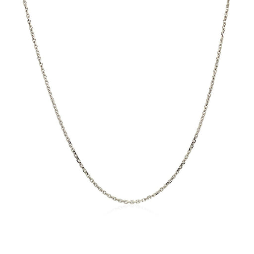 Bids.com 10k White Gold Adjustable Cable Chain 0.9mm Necklaces