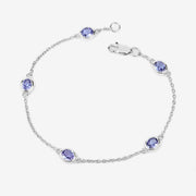 Bids.com 1.65 Carat Genuine Tanzanite .925 Sterling Silver Bracelet Bracelets
