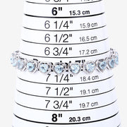 Bids.com 10.50 Carat Genuine Blue Topaz .925 Sterling Silver Bracelet Bracelets