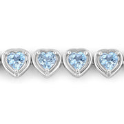 Bids.com 10.50 Carat Genuine Blue Topaz .925 Sterling Silver Bracelet Bracelets