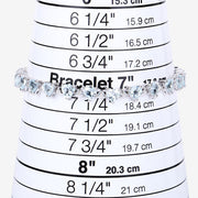 Bids.com 7.71 Carat Genuine Aquamarine and White Diamond .925 Sterling Silver Bracelet Bracelets