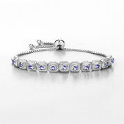 Bids.com 1.10 Carat Genuine Tanzanite .925 Sterling Silver Bracelet Bracelets