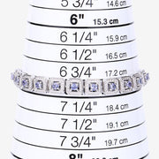 Bids.com 1.10 Carat Genuine Tanzanite .925 Sterling Silver Bracelet Bracelets