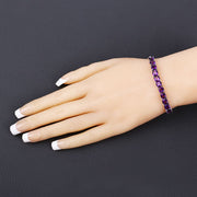 Bids.com 6.05 Carat Genuine Amethyst .925 Sterling Silver Bracelet Bracelets
