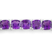 Bids.com 6.05 Carat Genuine Amethyst .925 Sterling Silver Bracelet Bracelets
