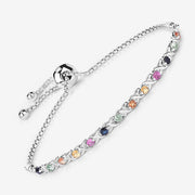 Bids.com 0.88 Carat Genuine Multi Sapphire .925 Sterling Silver Bracelet Bracelets