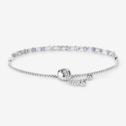 Bids.com 0.91 Carat Genuine Tanzanite .925 Sterling Silver Bracelet Bracelets