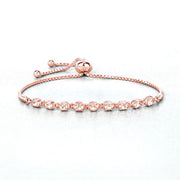 Bids.com 1.35 Carat Genuine Morganite .925 Sterling Silver Bracelet Bracelets