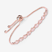 Bids.com 1.35 Carat Genuine Morganite .925 Sterling Silver Bracelet Bracelets