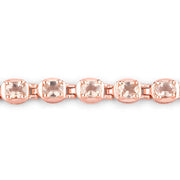 Bids.com 1.35 Carat Genuine Morganite .925 Sterling Silver Bracelet Bracelets