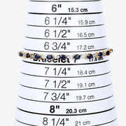 Bids.com 1.83 Carat Genuine Blue Sapphire and White Diamond .925 Sterling Silver Bracelet Bracelets