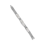 Bids.com 14K White Gold 12.0 Cttw Men's Invisible Set Princess Diamond Tennis Bracelet (G-H Color, VS1-VS2 Clarity) - Size 8.5" Inches Bracelets