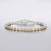 Bids.com 12.80 Carat Genuine Citrine .925 Sterling Silver Bracelet Bracelets
